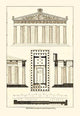 Architectural Drawings of Renaissance Architecture Poster Print by J. Buhlmann
