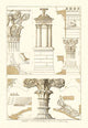 Architectural Drawings of Renaissance Architecture Poster Print