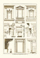 Architectural Drawings of Renaissance Architecture Poster Print by J. Buhlmann
