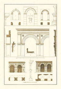 Architectural Drawings of Renaissance Architecture Poster Print by J. Buhlmann