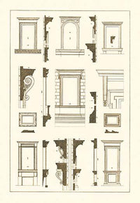 Architectural Drawings of Renaissance Architecture Poster Print by J. Buhlmann