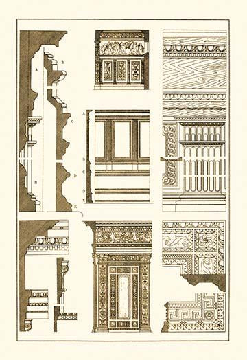 Architectural Drawings of Renaissance Architecture Poster Print by J. Buhlmann