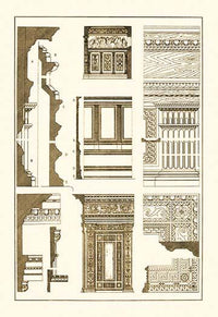 Architectural Drawings of Renaissance Architecture Poster Print by J. Buhlmann