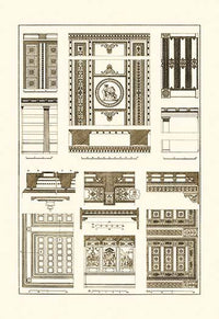 Architectural Drawings of Renaissance Architecture Poster Print by J. Buhlmann