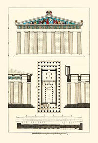 Architectural Drawings of Renaissance Architecture Poster Print by J. Buhlmann