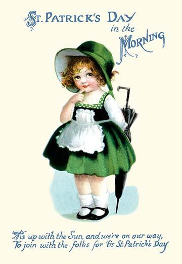 Irish vintage art reproduction poster print showcasing rich cultural aesthetics.