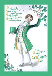 Irish vintage art reproduction poster print featuring elegant design.