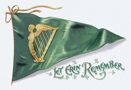 Irish vintage art poster print reproduction showcasing classic imagery.