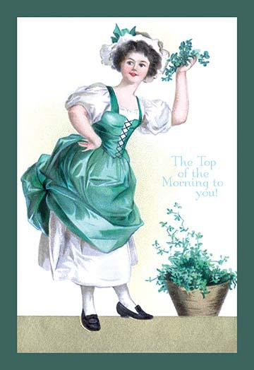 Irish vintage art reproduction poster print showcasing traditional charm