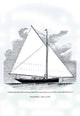 Small Yachts Design Graphic Poster Print by C.P. Kunhardt