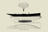 Small Yacht Design Illustration Poster Print by C.P. Kunhardt
