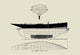 Small Yacht Design Illustration Poster Print by C.P. Kunhardt