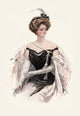 Harrison Fisher Poster Print showcasing classic feminine beauty