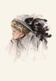 Harrison Fisher captivating poster print featuring elegant women