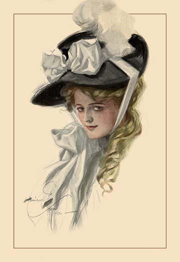 Harrison Fisher art print - The Father of a Thousand Girls