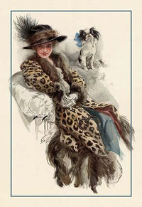 Harrison Fisher Poster Print - The Father of a Thousand Girls, featuring elegant vintage illustration.