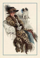 Harrison Fisher Poster Print - The Father of a Thousand Girls, featuring elegant vintage illustration.