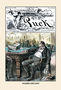 Political Commentary Poster Print by Bernhard Gillam showcasing historical satire.