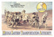 Cavemen on the March with Stretcher Bearers Poster Print by Wilbur Pierce