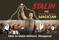 Stalin Lightning Bolt Poster Print by Wilbur Pierce, depicting historical significance.