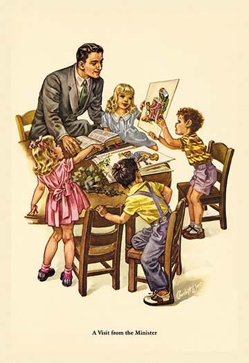 Biblical Illustration Poster Print by Charlotte Ware - Vintage Art Reproduction