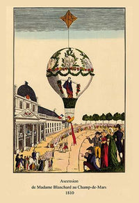 Lighter than Air hot air balloon poster print featuring helium and hydrogen filled balloons.