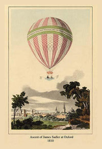 Lighter than Air hot air balloons poster print featuring helium and hydrogen filled balloons.