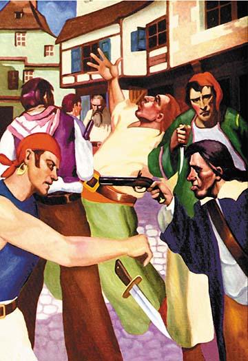 Pirates Adventure Illustrations Poster Print by George Taylor