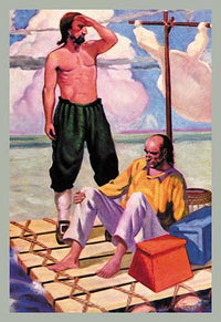 Pirate Adventure Illustrations Poster Print by George Taylor for children's rooms.