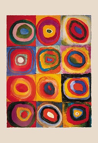 Kandinsky Art Poster Print by Wassily Kandinsky, vibrant abstract artwork