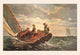 Breezing Up Poster Print by Winslow Homer featuring vibrant colors and sailing theme.