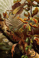 Flying Dragon Poster Print by F.W. Kuhnert featuring a vintage art reproduction.