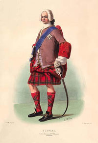 Scottish vintage art print by R.R. McIan, high quality reproduction.