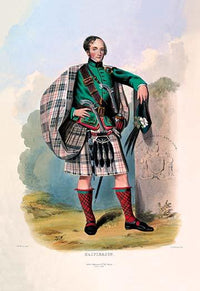 Scottish vintage art poster print by R.R. McIan, high-quality reproduction