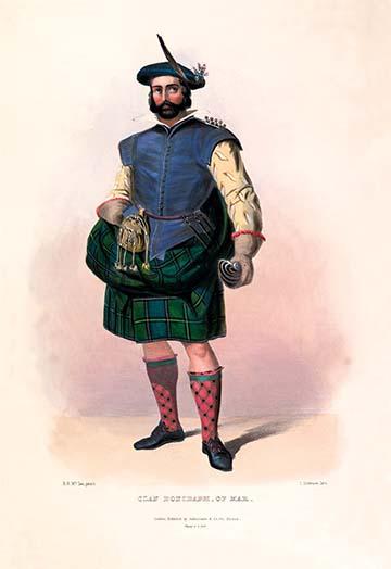 Scottish vintage art reproduction poster print by R.R. McIan, available in multiple sizes.