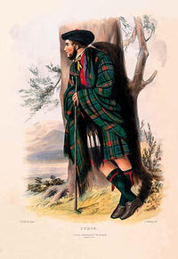 Scottish vintage art poster print by R.R. McIan, high-quality reproduction.