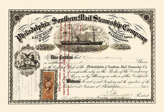 Mail by Ship Poster Print showcasing vintage communication methods.