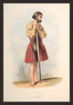 Scottish art print by R.R. McIan, vintage reproduction poster.