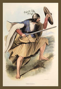 Scottish Vintage Art Print by R.R. McIan showcasing rich cultural heritage.