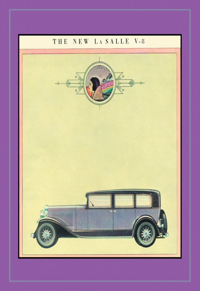 LaSalle Vintage Automobile Poster Print showcasing classic car design.