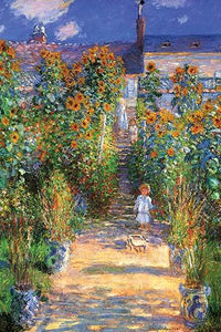 Claude Monet Impressionist Poster Print featuring vibrant colors and brushwork.