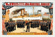 William H. West's Big Minstrel Jubilee Poster Print featuring a large uniformed band and Admiral Dewey's flagship Olympia.