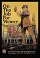 Workman in Shipyard Poster Print for United States Shipping Board Emergency Fleet Corporation