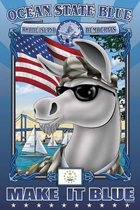 Military Uniform and Sailing Poster Print by Richard Kelly featuring UC12 cap and Long Island Sound.