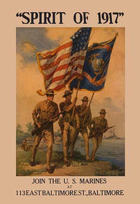 U.S. Marines Beach Charge Recruitment Poster Print
