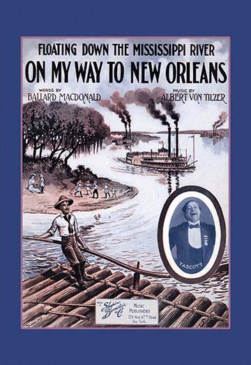 Riding the Waterways with Paddlewheels in New Orleans Poster Print