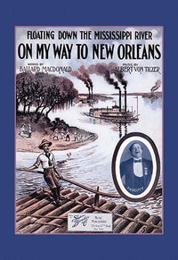 Riding the Waterways with Paddlewheels in New Orleans Poster Print
