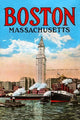 Boston Harbor tour book cover poster print showcasing the iconic waterfront.
