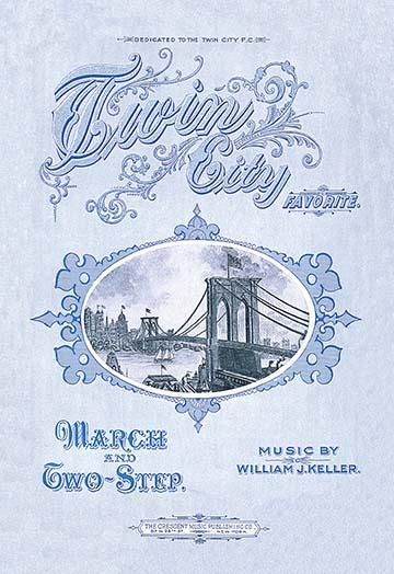 St. Louis Bridge Poster Print - Lyrical Sheet Music Inspiration