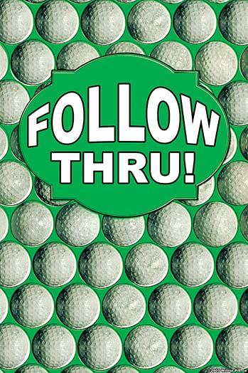 Follow Thru! Vintage Art Poster Print by Wilbur Pierce